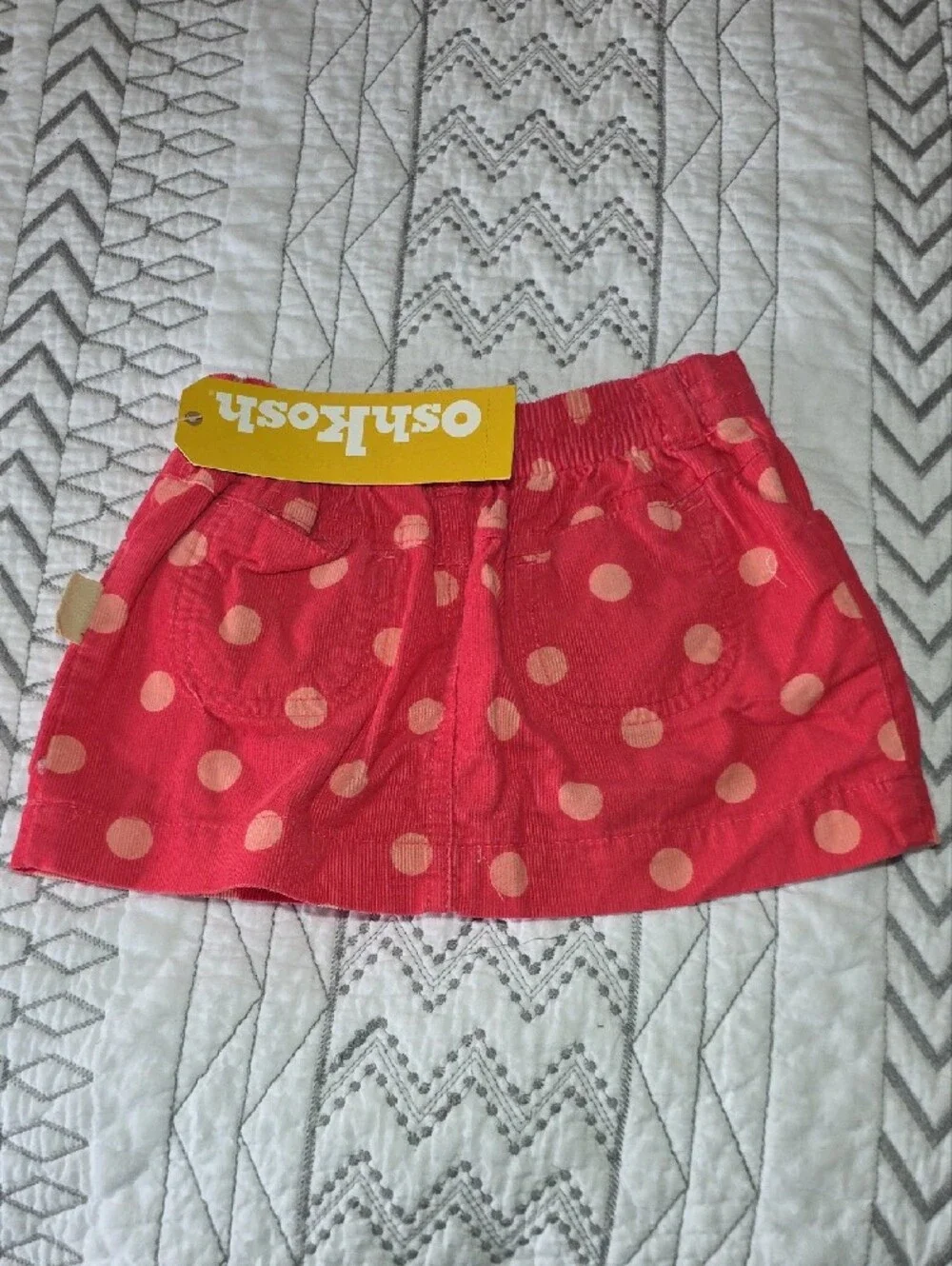 OshKosh Coral Pink Polka Dot Skort